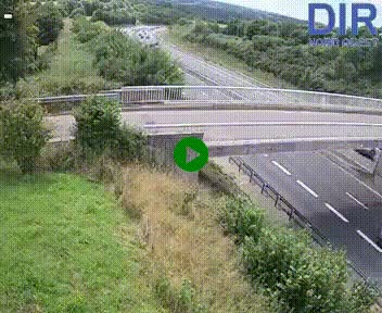 Webcam sur A84 à hauteur de Pont-Farcy, au niveau du pont autoroutier sur la Vire, au sud de Saint-Lô