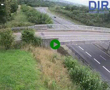 Webcam sur A84 à hauteur de Pont-Farcy, au niveau du pont autoroutier sur la Vire, au sud de Saint-Lô