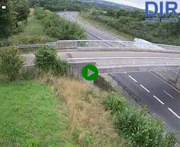 Webcam sur A84 à hauteur de Pont-Farcy, au niveau du pont autoroutier sur la Vire, au sud de Saint-Lô