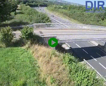 Webcam sur A84 à hauteur de Pont-Farcy, au niveau du pont autoroutier sur la Vire, au sud de Saint-Lô