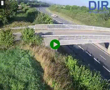 Webcam sur A84 à hauteur de Pont-Farcy, au niveau du pont autoroutier sur la Vire, au sud de Saint-Lô
