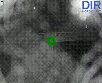 Webcam sur A84 à hauteur de Pont-Farcy, au niveau du pont autoroutier sur la Vire, au sud de Saint-Lô