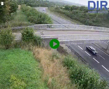 Webcam sur A84 à hauteur de Pont-Farcy, au niveau du pont autoroutier sur la Vire, au sud de Saint-Lô