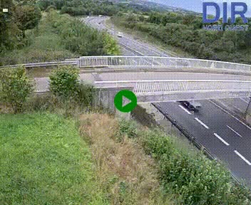 Webcam sur A84 à hauteur de Pont-Farcy, au niveau du pont autoroutier sur la Vire, au sud de Saint-Lô