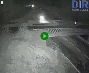 Webcam sur A84 à hauteur de Pont-Farcy, au niveau du pont autoroutier sur la Vire, au sud de Saint-Lô