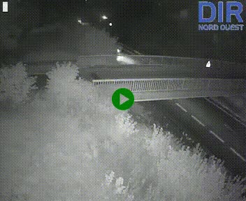 Webcam sur A84 à hauteur de Pont-Farcy, au niveau du pont autoroutier sur la Vire, au sud de Saint-Lô