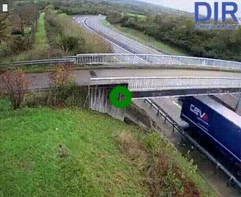 <h2>Webcam sur A84 à hauteur de Pont-Farcy, au niveau du pont autoroutier sur la Vire, au sud de Saint-Lô</h2>