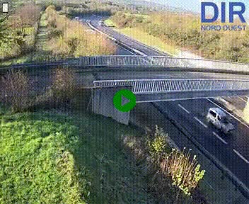 <h2>Webcam sur A84 à hauteur de Pont-Farcy, au niveau du pont autoroutier sur la Vire, au sud de Saint-Lô</h2>
