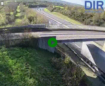 <h2>Webcam sur A84 à hauteur de Pont-Farcy, au niveau du pont autoroutier sur la Vire, au sud de Saint-Lô</h2>