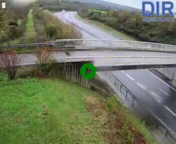 <h2>Webcam sur A84 à hauteur de Pont-Farcy, au niveau du pont autoroutier sur la Vire, au sud de Saint-Lô</h2>