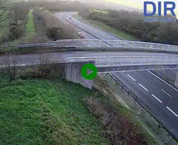 <h2>Webcam sur A84 à hauteur de Pont-Farcy, au niveau du pont autoroutier sur la Vire, au sud de Saint-Lô</h2>