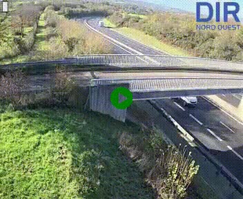 <h2>Webcam sur A84 à hauteur de Pont-Farcy, au niveau du pont autoroutier sur la Vire, au sud de Saint-Lô</h2>
