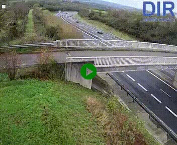<h2>Webcam sur A84 à hauteur de Pont-Farcy, au niveau du pont autoroutier sur la Vire, au sud de Saint-Lô</h2>