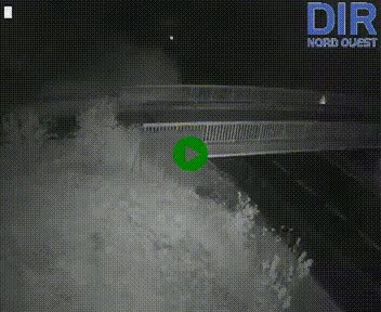 <h2>Webcam sur A84 à hauteur de Pont-Farcy, au niveau du pont autoroutier sur la Vire, au sud de Saint-Lô</h2>