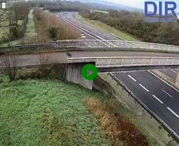 <h2>Webcam sur A84 à hauteur de Pont-Farcy, au niveau du pont autoroutier sur la Vire, au sud de Saint-Lô</h2>