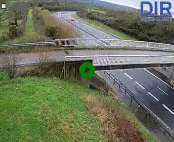 <h2>Webcam sur A84 à hauteur de Pont-Farcy, au niveau du pont autoroutier sur la Vire, au sud de Saint-Lô</h2>