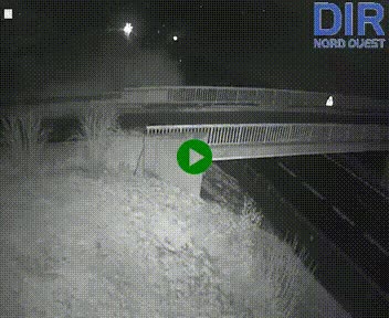 Webcam sur A84 à hauteur de Pont-Farcy, au niveau du pont autoroutier sur la Vire, au sud de Saint-Lô