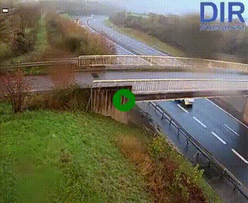 <h2>Webcam sur A84 à hauteur de Pont-Farcy, au niveau du pont autoroutier sur la Vire, au sud de Saint-Lô</h2>