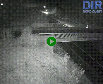 <h2>Webcam sur A84 à hauteur de Pont-Farcy, au niveau du pont autoroutier sur la Vire, au sud de Saint-Lô</h2>