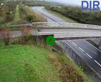 <h2>Webcam sur A84 à hauteur de Pont-Farcy, au niveau du pont autoroutier sur la Vire, au sud de Saint-Lô</h2>