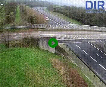 <h2>Webcam sur A84 à hauteur de Pont-Farcy, au niveau du pont autoroutier sur la Vire, au sud de Saint-Lô</h2>