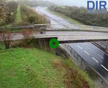 <h2>Webcam sur A84 à hauteur de Pont-Farcy, au niveau du pont autoroutier sur la Vire, au sud de Saint-Lô</h2>