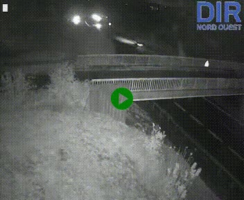 <h2>Webcam sur A84 à hauteur de Pont-Farcy, au niveau du pont autoroutier sur la Vire, au sud de Saint-Lô</h2>