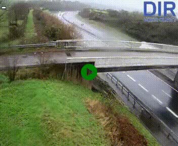 Webcam sur A84 à hauteur de Pont-Farcy, au niveau du pont autoroutier sur la Vire, au sud de Saint-Lô