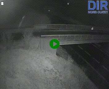 Webcam sur A84 à hauteur de Pont-Farcy, au niveau du pont autoroutier sur la Vire, au sud de Saint-Lô