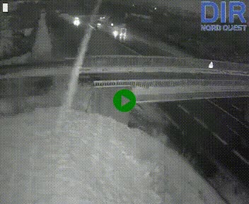 Webcam sur A84 à hauteur de Pont-Farcy, au niveau du pont autoroutier sur la Vire, au sud de Saint-Lô