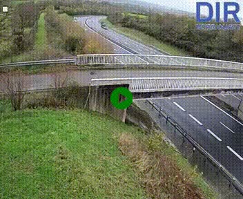 <h2>Webcam sur A84 à hauteur de Pont-Farcy, au niveau du pont autoroutier sur la Vire, au sud de Saint-Lô</h2>