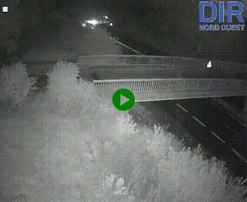 <h2>Webcam sur A84 à hauteur de Pont-Farcy, au niveau du pont autoroutier sur la Vire, au sud de Saint-Lô</h2>