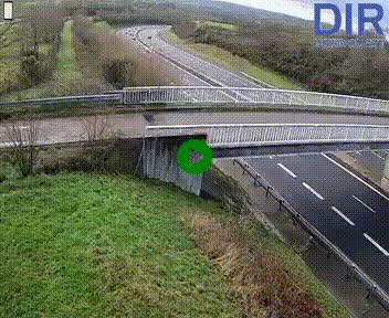 <h2>Webcam sur A84 à hauteur de Pont-Farcy, au niveau du pont autoroutier sur la Vire, au sud de Saint-Lô</h2>