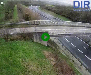 <h2>Webcam sur A84 à hauteur de Pont-Farcy, au niveau du pont autoroutier sur la Vire, au sud de Saint-Lô</h2>