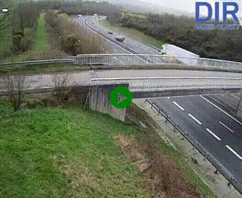 <h2>Webcam sur A84 à hauteur de Pont-Farcy, au niveau du pont autoroutier sur la Vire, au sud de Saint-Lô</h2>