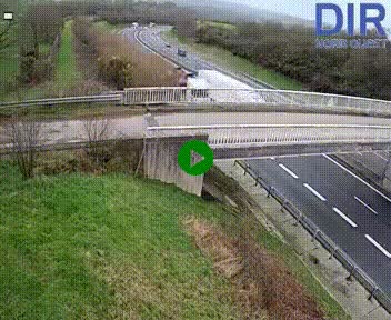 <h2>Webcam sur A84 à hauteur de Pont-Farcy, au niveau du pont autoroutier sur la Vire, au sud de Saint-Lô</h2>