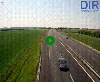 Webcam sur A84 à hauteur de l'échangeur de Poilley avec la N175, au sud d'Avranches