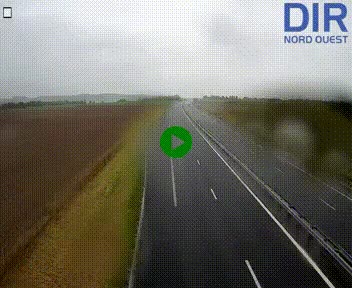 Webcam sur A84 à hauteur de l'échangeur de Poilley avec la N175, au sud d'Avranches