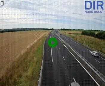 Webcam sur A84 à hauteur de l'échangeur de Poilley avec la N175, au sud d'Avranches