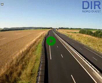 Webcam sur A84 à hauteur de l'échangeur de Poilley avec la N175, au sud d'Avranches