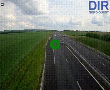 Webcam sur A84 à hauteur de l'échangeur de Poilley avec la N175, au sud d'Avranches