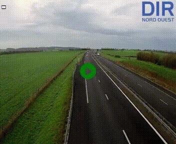 Webcam sur A84 à hauteur de l'échangeur de Poilley avec la N175, au sud d'Avranches