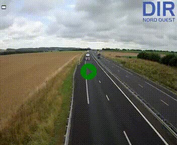 Webcam sur A84 à hauteur de l'échangeur de Poilley avec la N175, au sud d'Avranches