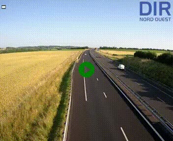 Webcam sur A84 à hauteur de l'échangeur de Poilley avec la N175, au sud d'Avranches