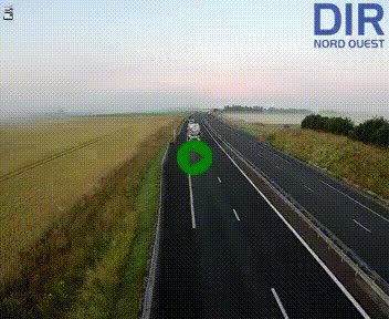 Webcam sur A84 à hauteur de l'échangeur de Poilley avec la N175, au sud d'Avranches