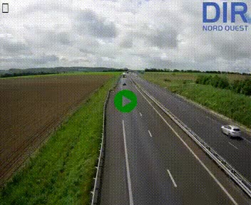 Webcam sur A84 à hauteur de l'échangeur de Poilley avec la N175, au sud d'Avranches