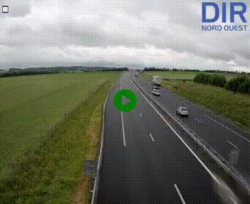 Webcam sur A84 à hauteur de l'échangeur de Poilley avec la N175, au sud d'Avranches