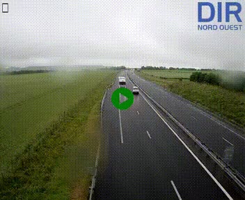 Webcam sur A84 à hauteur de l'échangeur de Poilley avec la N175, au sud d'Avranches