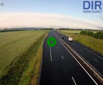 Webcam sur A84 à hauteur de l'échangeur de Poilley avec la N175, au sud d'Avranches