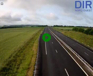 Webcam sur A84 à hauteur de l'échangeur de Poilley avec la N175, au sud d'Avranches